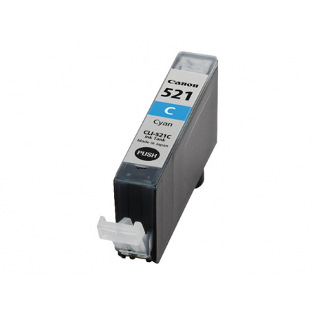 Canon CLI-521C - 9 ml - cyan - original - ink tank - for PIXMA iP3600, iP4700, MP540, MP550, MP560, MP620, MP630, MP640, MP980, MP990, MX860, MX870 - 0