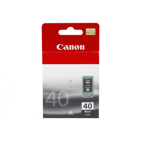 Canon PG-40BK - 16 ml - High Yield - pigmented black - original - ink cartridge - for FAX JX210; PIXMA iP1800, iP1900, iP2600, MP140, MP190, MP210, MP220, MP470, MX300, MX310 - 4