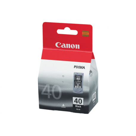Canon PG-40BK - 16 ml - High Yield - pigmented black - original - ink cartridge - for FAX JX210; PIXMA iP1800, iP1900, iP2600, MP140, MP190, MP210, MP220, MP470, MX300, MX310 - 7