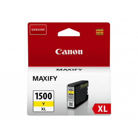 Canon PGI-1500XL Y - 12 ml - High Yield - yellow - original - ink tank - for MAXIFY MB2050, MB2150, MB2155, MB2350, MB2750, MB2755 - 1