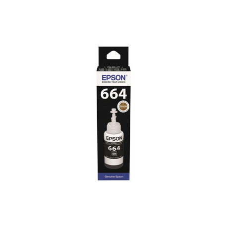 Epson T6641 - 70 ml - black - original - ink refill - for Epson L386; EcoTank ET-2600, 2650, L121; EcoTank ITS L3050, L3060, L3070 - 2