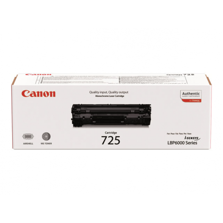 Canon CRG-725 - Black - original - toner cartridge - for i-SENSYS LBP6000, LBP6000B, LBP6020, LBP6020B, LBP6030, LBP6030B, LBP6030w - 7