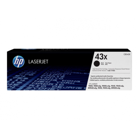 HP 43X - High Yield - black - original - LaserJet - toner cartridge (C8543X) - for LaserJet 9000, 9040, 9050, M9040, M9050, M9059 - 2
