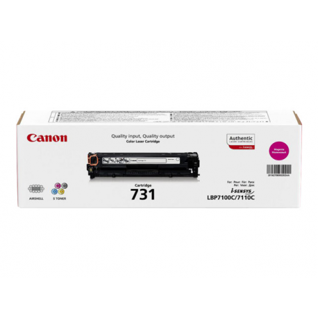 Canon 731 M - Magenta - original - toner cartridge - for i-SENSYS LBP7100Cn, LBP7110Cw, MF623Cn, MF628Cw, MF8230Cn, MF8280Cw - 2