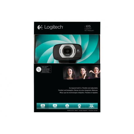 Logitech HD Webcam C615 - Webcam - colour - 1920 x 1080 - audio - USB 2.0 - 4
