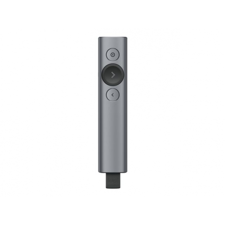 Logitech Spotlight Plus - Presentation remote control - 3 buttons - slate - 3