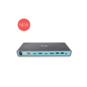 i-Tec USB-C  /  USB-A 3.0 4K Dual Video Docking Station - Docking station - USB-C - GigE - Europe