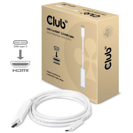 Club 3D - External video adapter - USB-C 3.1 - HDMI - 0