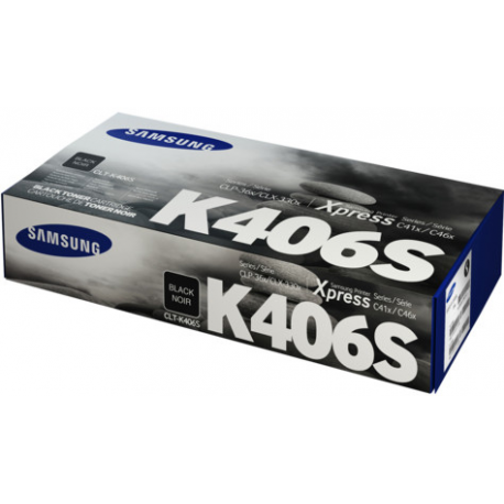 Samsung CLT-K406S - Black - original - toner cartridge (SU118A) - for Samsung CLX-3300, 3302, 3303, 3304, 3305, 3306, 3307, SCX-3300, 3301, 3305, 3306 - 1
