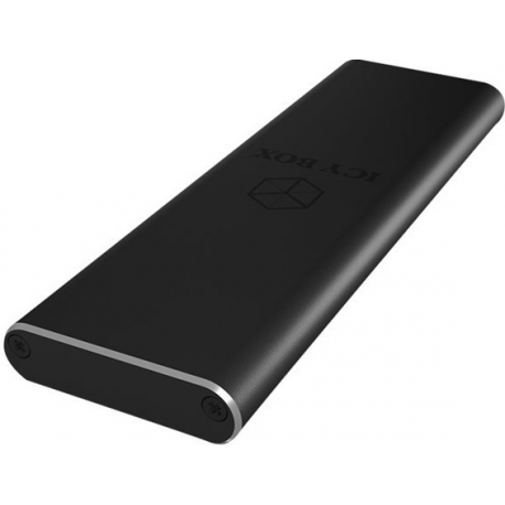 ICY BOX IB-183M2 - Storage enclosure with data indicator, power indicator - M.2 - M.2 Card - USB 3.0 - black – for B-Key or B+M-Key, 22x30 / 42 / 60 / 80 mm - 0