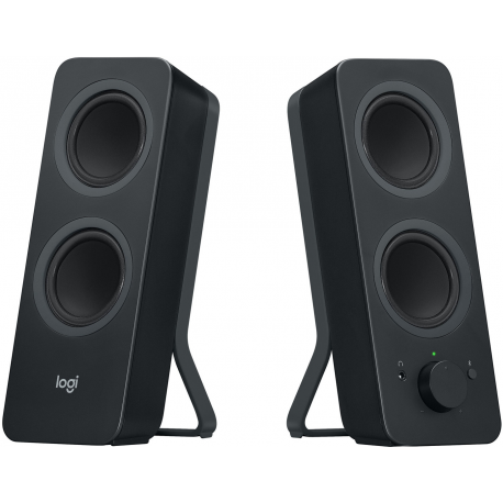Logitech Z207 - Speakers - for PC - 2.0-channel - wireless - Bluetooth - 5 Watt (Total) - black - 3