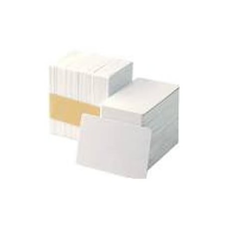 Zebra - Polyvinyl chloride (PVC) - white - CR-80 Card (85.6 x 54 mm) 500 pcs. cards - for Zebra P100i, P110i, P110m, P120i, P330i, P330m, P430i; ZXP Series 8 - 2