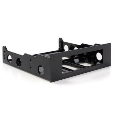 StarTech.com 3.5" to 5.25" Front Bay Adapter - Mount 3.5" HDD in 5.25" Bay - Hard Drive Mounting Bracket w /  Mounting Screws (BRACKETFDBK) - Storage bay adapter - black - for P / N: 25SATSAS35HD, 35FCREADBU3, 35SAT225S3R, HSB225S3R, S251BU31REM, SATBP125VP - 1