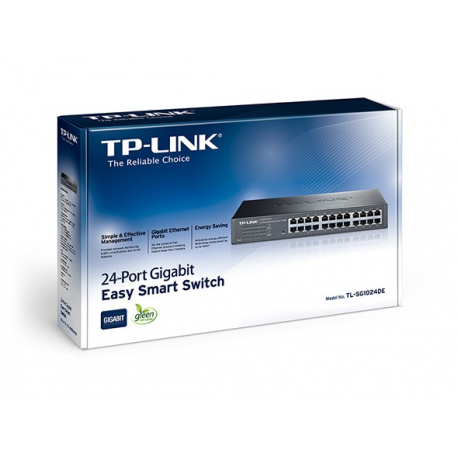 TP-LINK JetStream TL-SG1024DE - Switch - 24 x 10 / 100 / 1000 - rack-mountable - 2