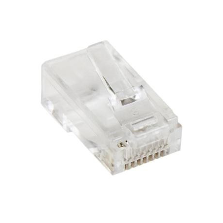 StarTech.com Cat5e RJ45 Stranded Modular Plug Connector - 50 Pkg - Bulk Cat 5e Plugs - 50x RJ45 Ends (CRJ4550PK) - Network connector - RJ-45 (M) - CAT 5e (pack of 50) - 2