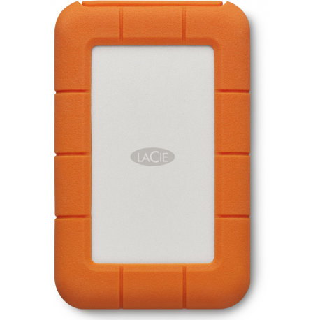 LaCie Rugged Secure STFR2000403 - Hard drive - encrypted - 2 TB - external (portable) - USB 3.1 Gen 1 (USB-C connector) - 256-bit AES - with 2 years Rescue Data Recovery Service Plan - 3