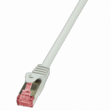 LogiLink PrimeLine - Patch cable - RJ-45 (M) to RJ-45 (M) - 1.5 m - SFTP, PiMF - CAT 6 - halogen-free, snagless - grey