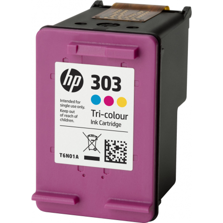 HP 303 - 4 ml - colour (cyan, magenta, yellow) - original - ink cartridge - for Envy Photo 62XX, Photo 71XX, Photo 78XX; Envy Inspire 72XX, 79XX; Tango; Tango X - 2
