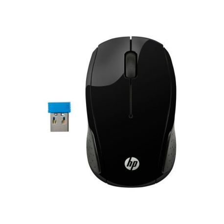 HP 200 - Mouse - right and left-handed - optical - wireless - 2.4 GHz - USB wireless receiver - for OMEN Obelisk by HP 875; HP 27; ENVY x360 Laptop; Laptop 15; Pavilion Gaming Laptop 15 - 2
