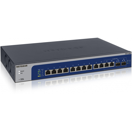 NETGEAR Plus XS512EM - Switch - smart - 10 x 100 / 1000 / 2.5G / 5G / 10GBase-T + 2 x combo 10 Gigabit SFP+ - desktop, rack-mountable - 4