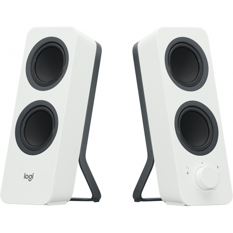 Logitech Z207 - Speakers - for PC - 2.0-channel - wireless - Bluetooth - 5 Watt (Total) - white - 1