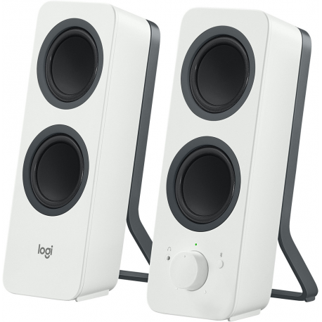 Logitech Z207 - Speakers - for PC - 2.0-channel - wireless - Bluetooth - 5 Watt (Total) - white - 4