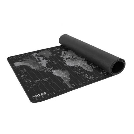 Natec Time Zone Map Maxi - Keyboard and mouse pad - grey, black - 1