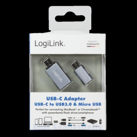 LOGILINK - USB-C to USB3.0 & Micro USB Adapter - 3