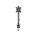 Multibrackets M Deskmount Basic Single - Mounting kit (desk mount) - for LCD display - steel, high-grade aluminium - black - screen size: 15"-27" - clamp mountable