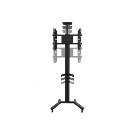 Multibrackets M Display Stand 180 Single - Stand - for flat panel - aluminium, steel - black - screen size: 32"-63" - mounting interface: up to 700 x 400 mm - 3