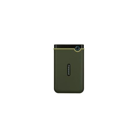 Transcend StoreJet 25M3 Slim - Hard drive - 1 TB - external (portable) - 2.5" - USB 3.0 - military green - 1