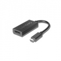 Lenovo - USB  /  DisplayPort adapter - USB-C (M) to DisplayPort (F) - DisplayPort 1.2a - 4K support - for ThinkBook 14s Yoga G2 IAP; ThinkPad L13 Yoga Gen 3; P1 Gen 5; T14s Gen 3; X1 Nano Gen 2