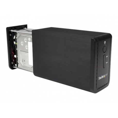 StarTech.com 3.5" External Dual Hard Drive Enclosure - Raid - USB-C and USB-A - SATA 6Gbps - 2 Bay USB 3.1 SSD / HDD Enclosure (S352BU313R) - Hard drive array - 2 bays (SATA-600) - USB 3.1 (external) - for P / N: TBLT3MM1MA, TBLT3MM2M, TBLT3MM2MA - 2