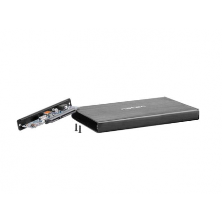 Natec Rhino GO - Storage enclosure - 2.5" - SATA 6Gb / s - USB 3.0 - black - 1