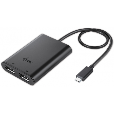 i-Tec - External video adapter - USB-C 3.1 - 2 x DisplayPort - black - 1