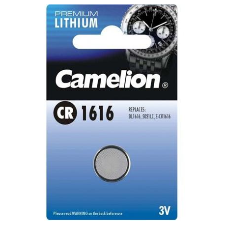 Camelion Lithium Button celles 3V (CR1616), 1-pack - 2
