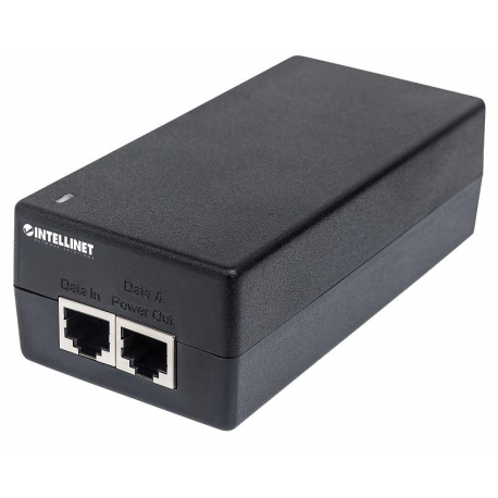 Intellinet Gigabit Ultra PoE+ Injector, 1 x 60 W Port, IEEE 802.3bt and IEEE 802.3at/af Compliant, Plastic Housing - PoE injector - AC 100-240 V - 60 Watt - output connectors: 1 - 0