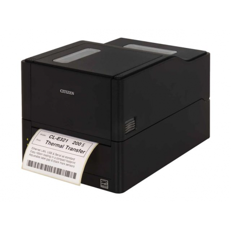 Citizen CL-E321 - Label printer - direct thermal  /  thermal transfer - Roll (11.8 cm) - 203 dpi - up to 200 mm / sec - USB 2.0, LAN, RS232C - black - 1