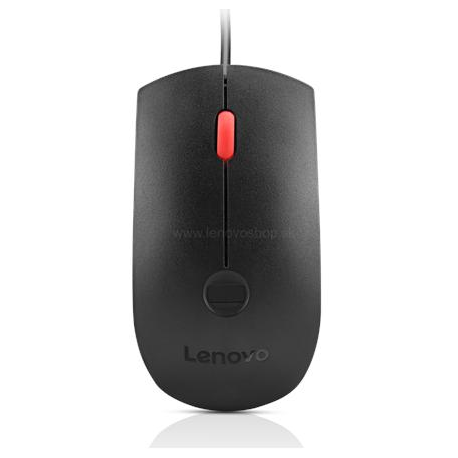 Lenovo - Mouse - optical - 3 buttons - wired - USB - black - for ThinkCentre M75s Gen 2; M80t Gen 3; M90q Gen 3; ThinkCentre neo 50; V50t Gen 2-13 - 0