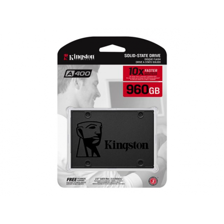 Kingston A400 - SSD - 960 GB - internal - 2.5" - SATA 6Gb / s - 3