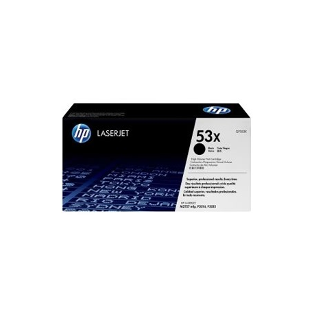 HP 53X - High Yield - black - original - LaserJet - toner cartridge (Q7553X) - for LaserJet M2727nf MFP, M2727nfs MFP, P2014, P2014n, P2015, P2015d, P2015dn, P2015n, P2015x - 2