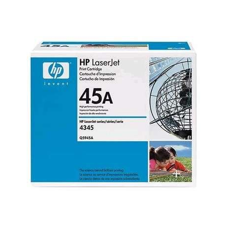 HP 45A - Black - original - LaserJet - toner cartridge (Q5945A) - for LaserJet 4345mfp, 4345x, 4345xm, 4345xs, M4345, M4345x, M4345xm, M4345xs - 1