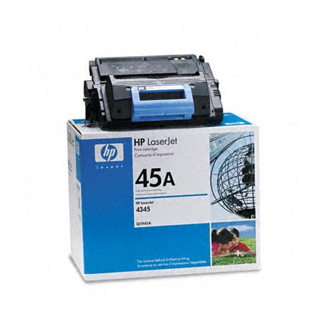 HP 45A - Black - original - LaserJet - toner cartridge (Q5945A) - for LaserJet 4345mfp, 4345x, 4345xm, 4345xs, M4345, M4345x, M4345xm, M4345xs - 3