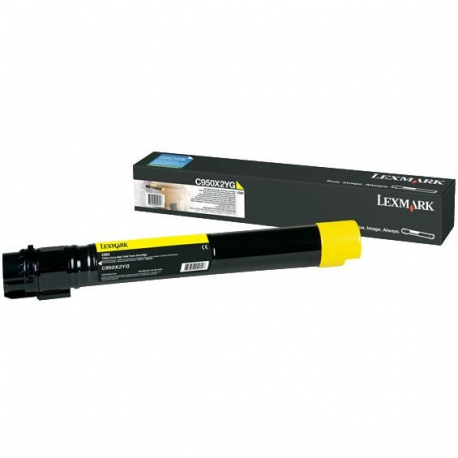 Lexmark - Extra High Yield - yellow - original - toner cartridge LCCP - for Lexmark C950DE, C950dte - 1