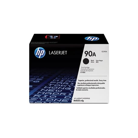 HP 90A - Black - original - LaserJet - toner cartridge (CE390A) - for LaserJet Enterprise 600 M601, 600 M602, 600 M603, M4555 - 2