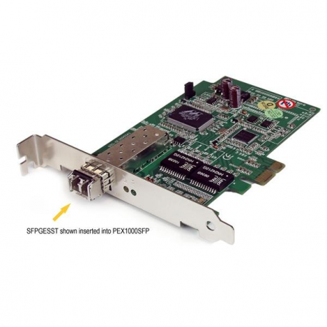StarTech.com Cisco SFP-GE-S Compatible SFP Module, 1000BASE-SX, 1GbE Multimode Fiber MMF Optic Transceiver, 1GE Gigabit Ethernet SFP, LC 550m, 850nm, DDM, Cisco IE3400, IE3300, IE3200 - Lifetime Warranty (SFPGESST) - SFP (mini-GBIC) transceiver module - GigE - 1000Base-SX - LC multi-mode - up to 550 m - 850 nm - for P / N: ET91000LCOAM, ET91000SFP2, ET91000SFP2C, IES101002SFP, MCM1110SFP, PEX1000SFP2 - 8