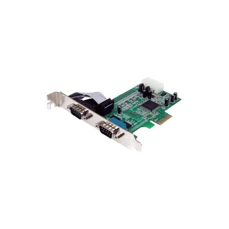 StarTech.com 2 Port Native PCI Express RS232 Serial Adapter Card with 16550 UART (PEX2S553) - Serial adapter - PCIe low profile - RS-232 x 2 - for P / N: BNDTB10GI, BNDTB210GSFP, BNDTB310GNDP, BNDTB410GSFP, BNDTB4M2E1, BNDTBUSB3142 - 5