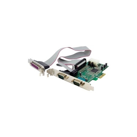 StarTech.com 2S1P Native PCI Express Parallel Serial Combo Card with 16550 UART - PCIe 2x Serial 1x Parallel RS232 Adapter Card (PEX2S5531P) - Parallel / serial adapter - PCIe - serial RS-232 - 6