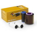 Zebra TrueColours ix Series YMCKOK - Colour (yellow, magenta, cyan, black, overlay, black) - print ribbon cassette - for ZXP Series 7