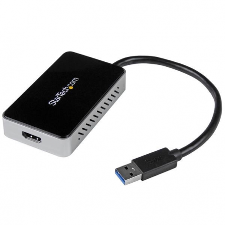 StarTech.com USB 3.0 to HDMI & DVI Adapter with 1x USB Port - External Video & Graphics Card Adapter - Dual Monitor Hub - Supports Windows (USB32HDEH) - Docking station - USB 3.0 - HDMI - TAA Compliant - for P / N: HDDVIMM3, HDMM12, HDMM15, HDMM1MP, HDMM2MP, HDMM3, HDMM3MP, HDMM50A, HDMM6, HDPMM50 - 1